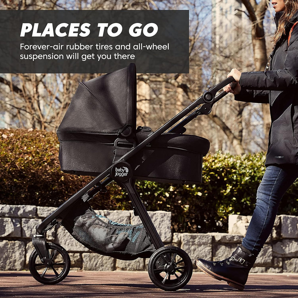 Baby Jogger® City Mini GT2 All-Terrain Travel System, Car Seat Stroller Combo with City GO 2 Infant Car Seat, One Hand Fold Baby Stroller, Amazon Exclusive Pike Fashion with Belly Bar