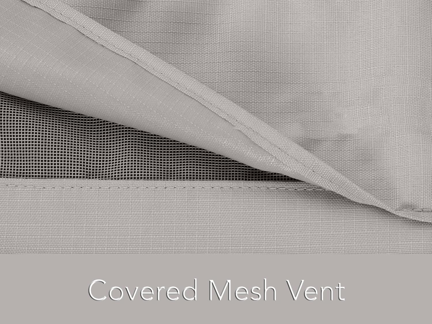Covermates Island Grill Cover - Rip-Resistant Water-Resistant All-Weather Outdoor BBQ Cover with Mesh Vents, Heavy-Duty 600D Polyester Protection for Large Island Grills, 74 Inch, Ripstop Grey