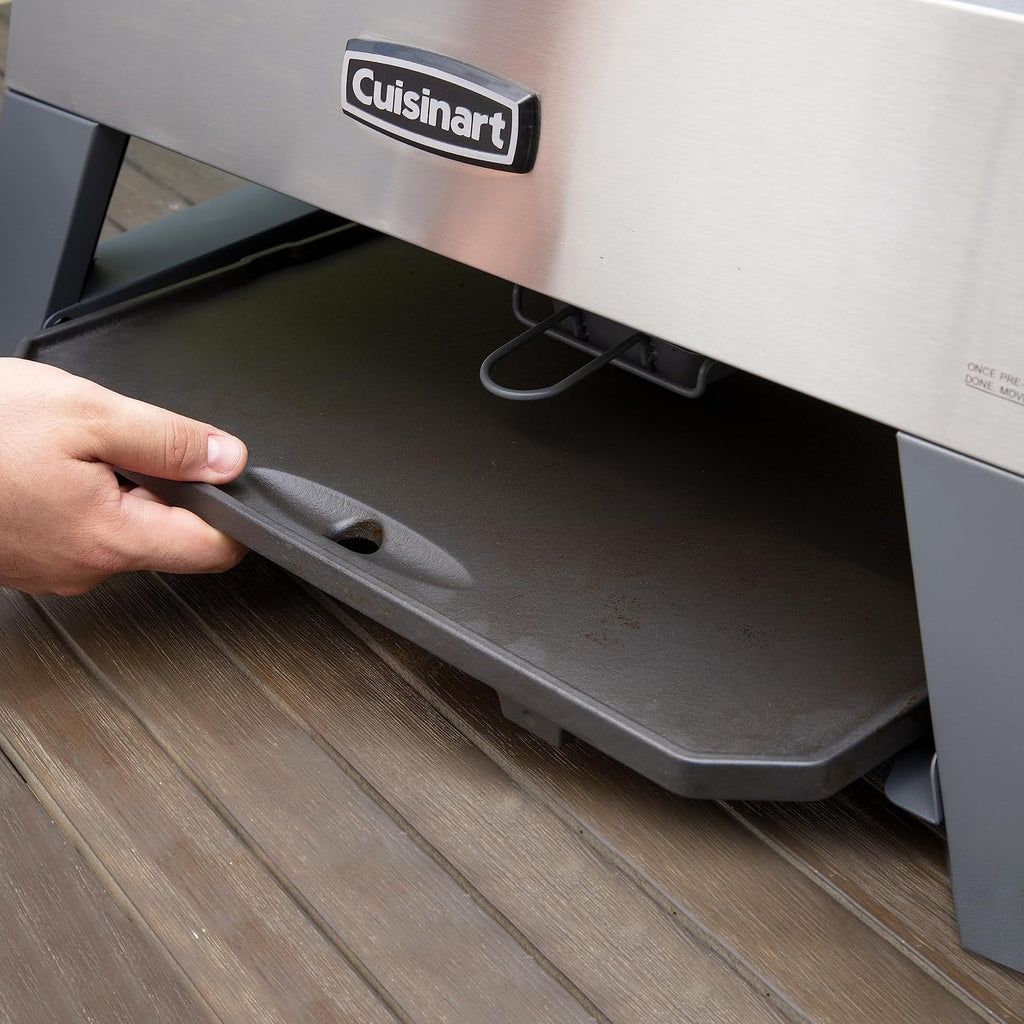 Cuisinart Portable 3-in-1 Grill, Griddle, and Pizza Oven, Perfect for BBQs