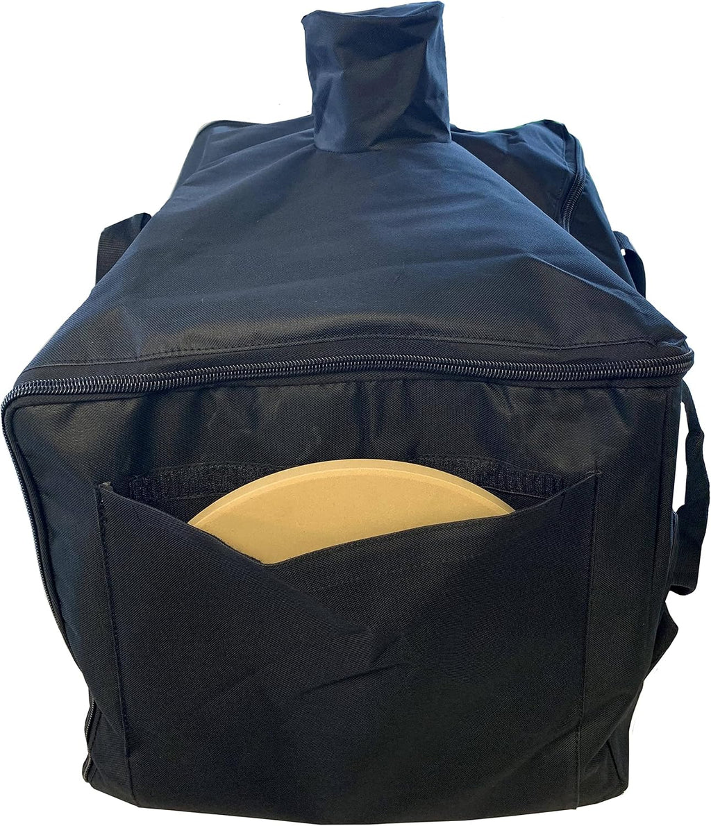 Mont Alpi MAPZ-SS Black Portable Outdoor Pizza Oven Waterproof Carry Bag Cover and Wine Holder - POCB