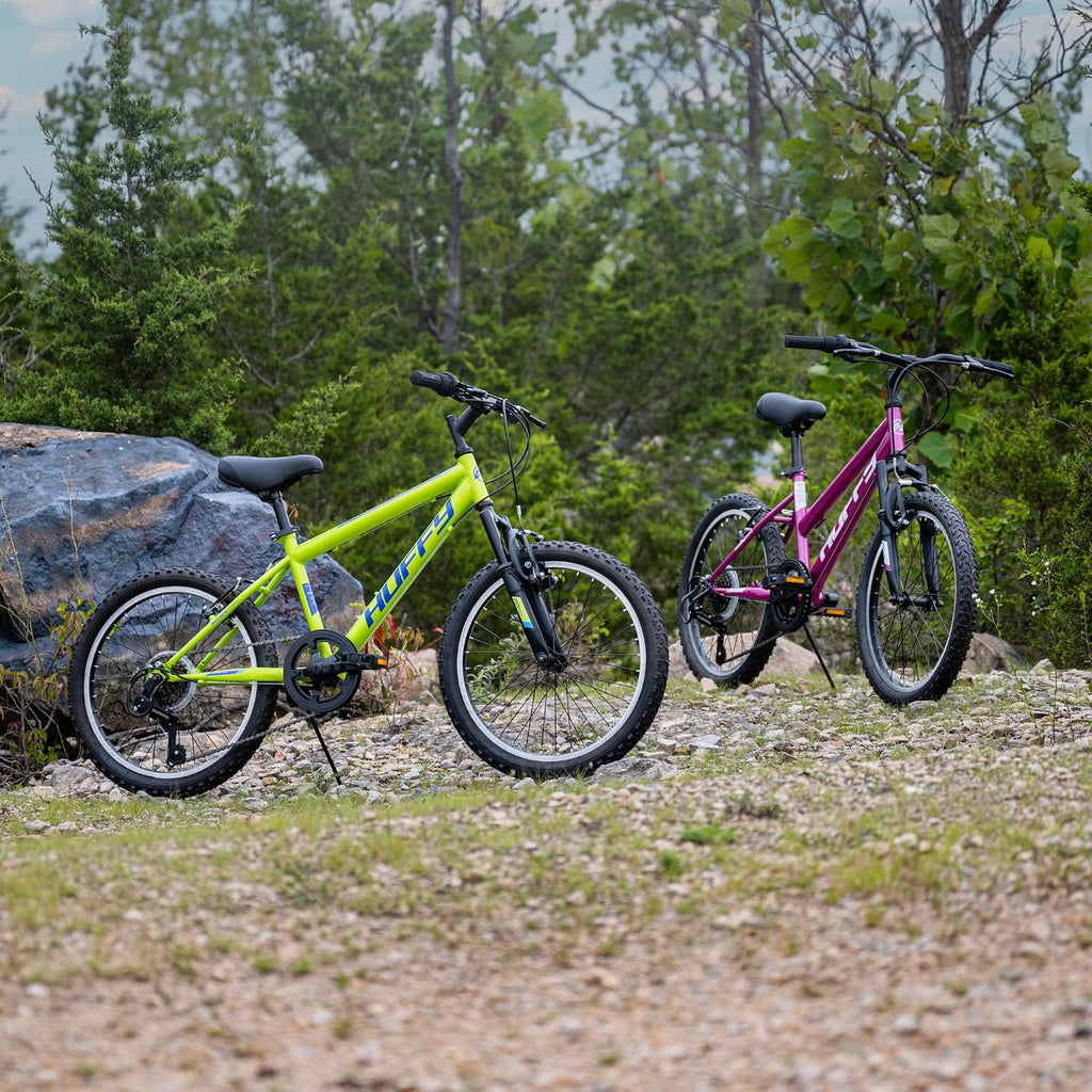 Huffy Stone Mountain Bike for Men and Women, 20'/24'/26', 6-Speed (20') or 21-Speed, Front or Dual Suspension (Varies), Multiple Colors, Adjustable Saddle, Shimano Equipped, All-Terrain Tires