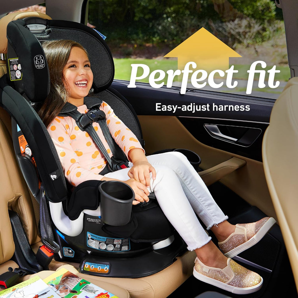 Graco Turn2Me 3-in-1 Rotating Convertible Car Seat, London, Rear-Facing Rotation Only, Forward-Facing Mode, Highback Booster Up to 100 lbs, Adjustable Headrest & Harness, Steel Reinforced Frame