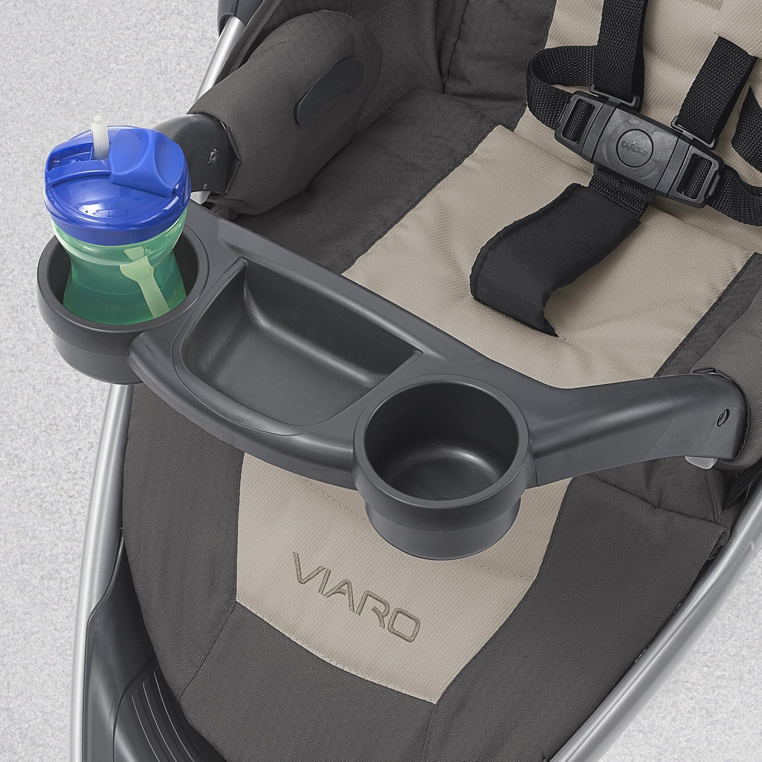 Chicco Viaro Travel System, Viaro Quick-Fold Stroller with KeyFit 30 Infant Car Seat and Base, Apex/Black